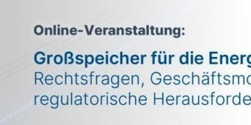 Online-Veranstaltung: Großspeicher für die Energiewende