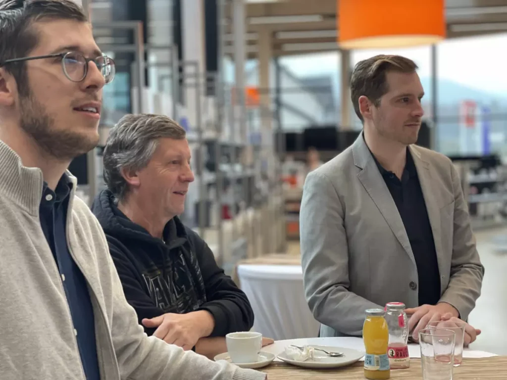 Felix Weichselbaumer, Franz Allmer und Sven Mitterhuemer.