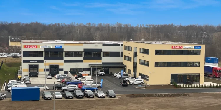 Neuer Standort Regro und Schäcke Graz Gebäude von Außen