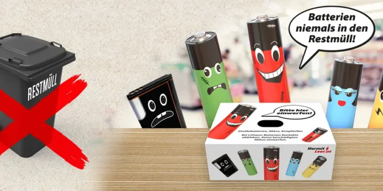 Gerätebatterien: Sammelboxen im Handel bewähren sich