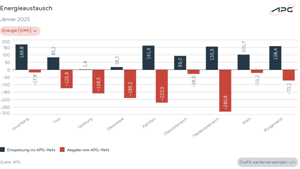 Energieaustausch Jänner 2025