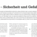 Risiko Gefahr und Sicherheit Teil 4