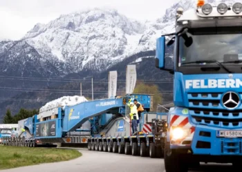 265-Tonnen-Trafo hat seine neue Heimat in Matrei sicher erreicht