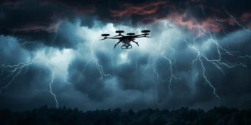 Blitzschutz by Drohne