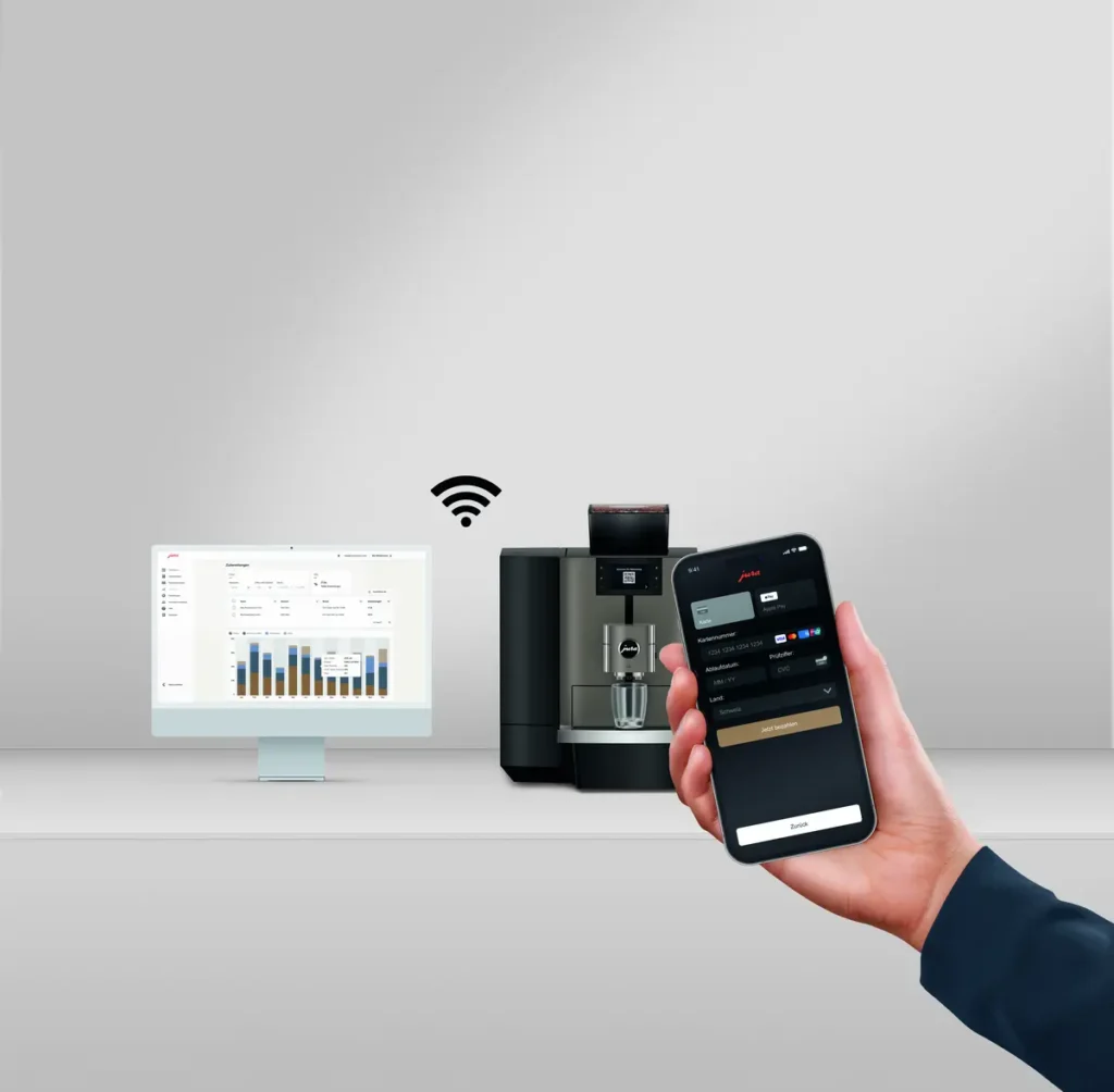 JURA X10c Zahlungsmethoden