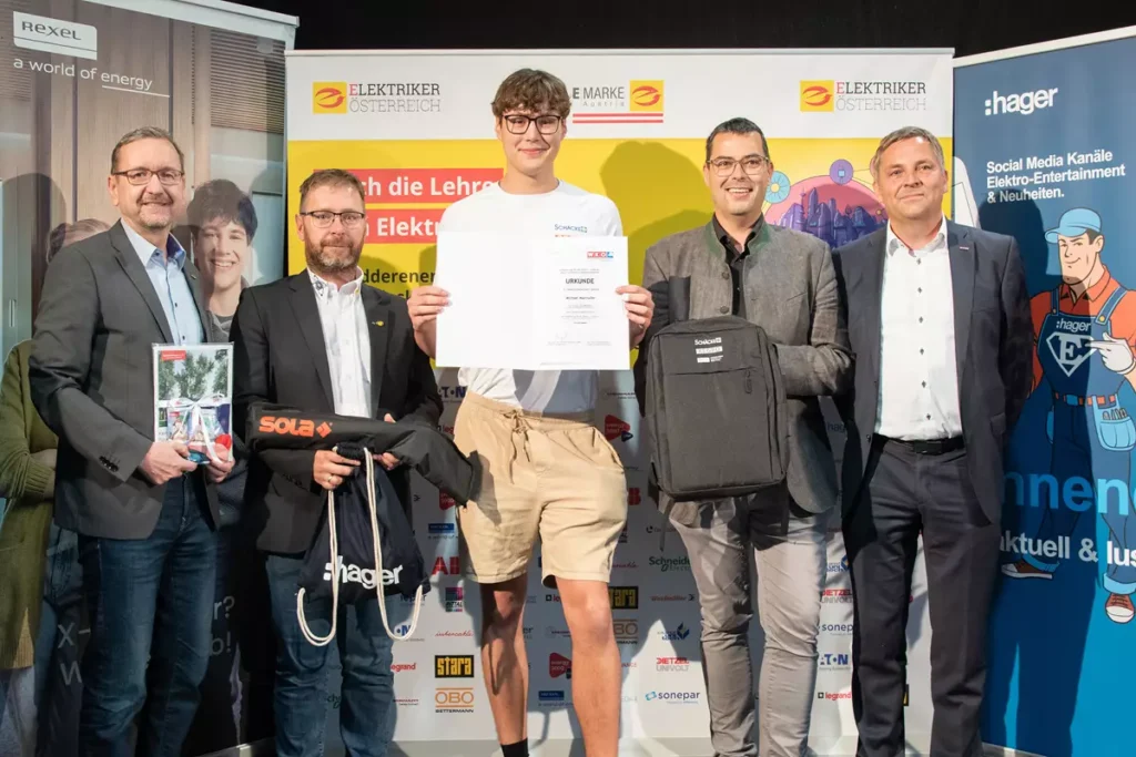 OÖ. Landeslehrlingswettbewerb Elektro- und Gebäudetechnik - Auszeichnungen