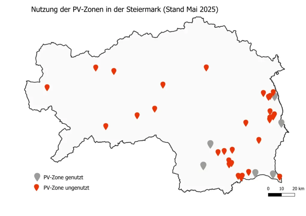 Bundesländer PV-Zonen Steiermark © PV Austria