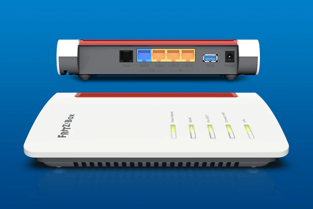 FRITZBox 4630 Rück- und Vorderseite