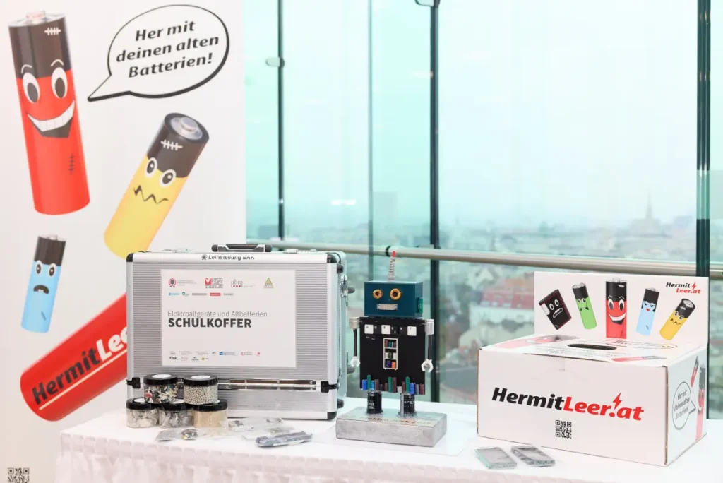 Auch zukünftig sollen Bemühungen, wie etwa die wichtige Öffentlichkeitsarbeit der EAK für eine korrekte Entsorgung von Elektroaltgeräten und Altbatterien mit voller Energie weitergehen. © Elektroaltgeräte Koordinierungsstelle Austria GmbH/APA-Fotoservice/Schedl