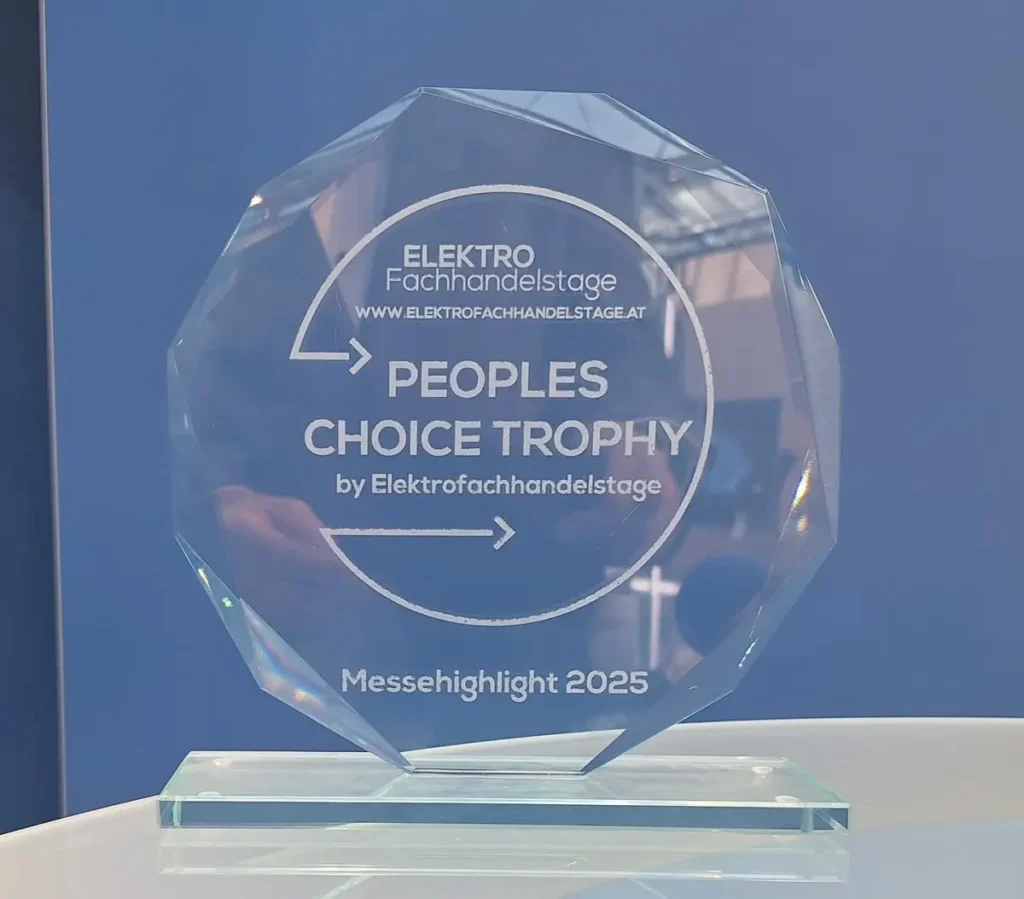 Elektrofachhandelstage 2025 Peoples Choice Trophy für Wertgarantie
