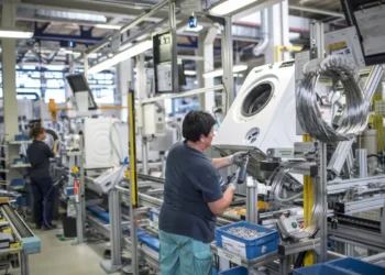 Die Waschmaschinen-Produktion im BSH-Werk Nauen soll bis Mitte 2027 auslaufen. © BSH Hausgeräte GmbH