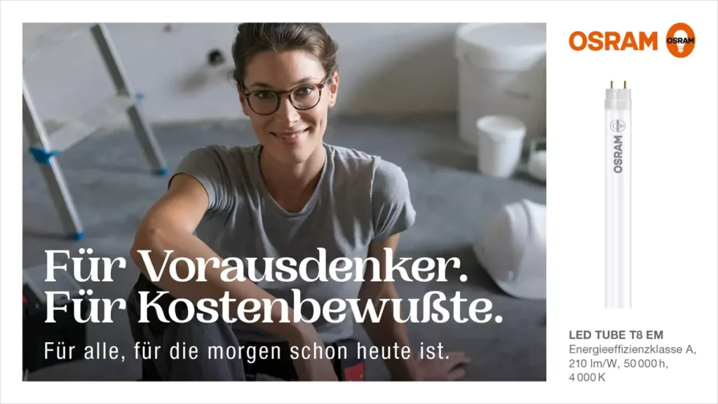 Ledvance belebt die bekannte Marke Osram als reinen B2C-Brand neu - Relaunch-Kampagne