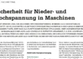Alfred Mörx Sicherheit für Nieder- und Hochspannung in Maschinen