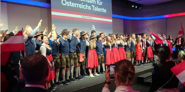 Mit einem großartigen Fest in der WKO in Wien wurden die erfolgreichen Teilnehmer der EuroSkills 2025 willkommen geheißen © Sedlak