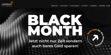Black Month bei comtech: Bis zu 65 % Rabatt auf cx.prime und comBUILDING
