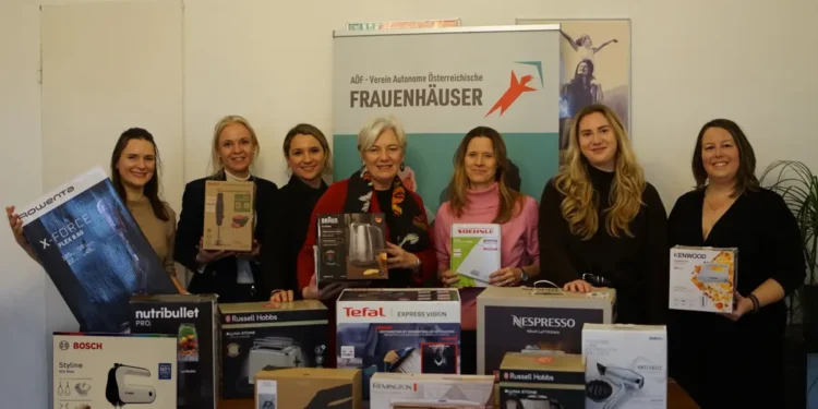Spendenaktion: 220 Elektrogeräte für Frauenhäuser in ganz Österreich