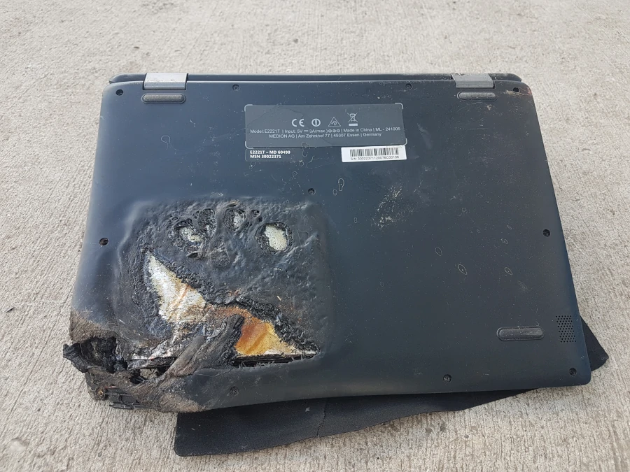 Laptop mit defektem Akku