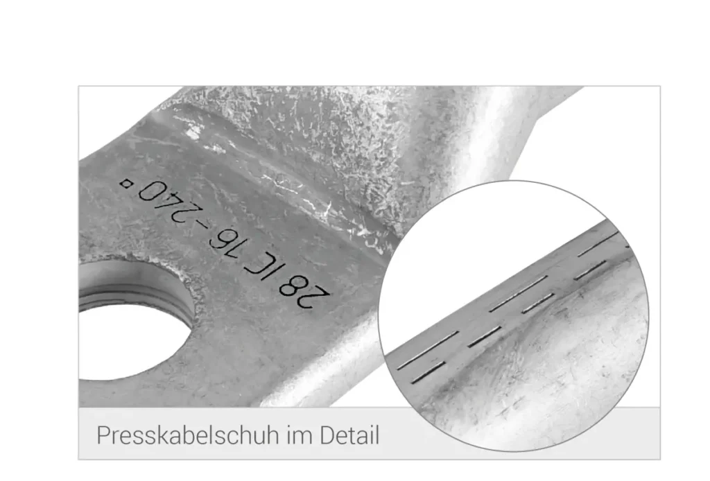 Presskabelschuh Detail technik
