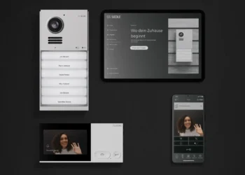 Siedle IQ ist das neue Türkommunikationssystem von Siedle. Es besteht aus einer cloudbasierten IoT-Plattform, digitalen Services, Apps und einer IP-Video-Sprechanlage. © Siedle