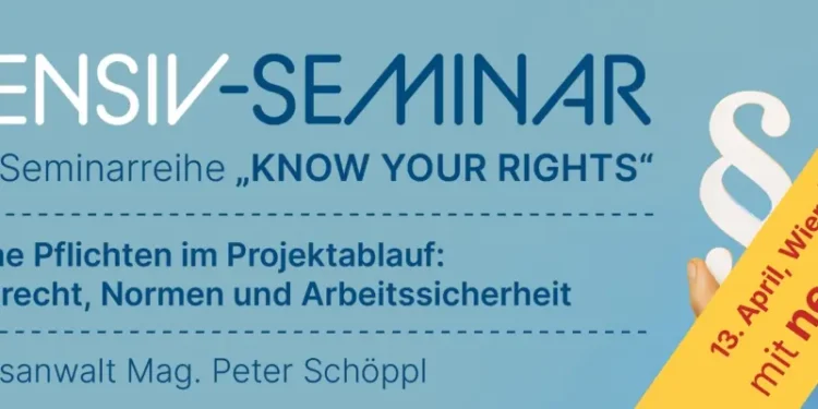 In Kürze werden zwei zentrale Fachnormen zu Montage und Schneeschutz finalisiert. PV-Betriebe sollten sich frühzeitig mit den neuen Anforderungen vertraut machen, um zukunftssicher zu planen. Das spezialisierte Fachseminar von PV Austria in der Reihe “Know your Rights” informiert zu den Neuerungen sowie den damit verbundenen rechtlichen Konsequenzen. Das Seminar findet in Wien und in Graz statt.