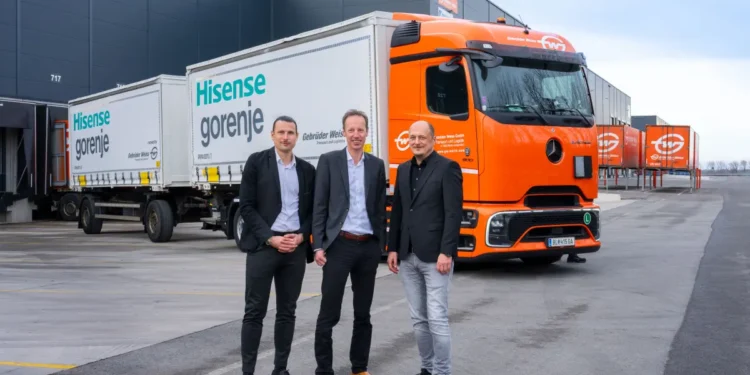 Hisense Gorenje Austria startet Logistikpartnerschaft mit Gebrüder Weiss