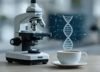 Kaffee unterm Elektronenmikroskop