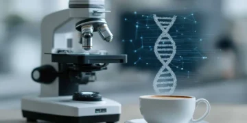 Kaffee unterm Elektronenmikroskop