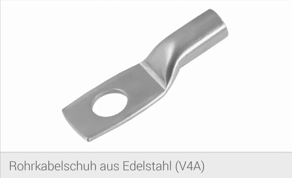 Rohrkabelschuh aus Edelstahl