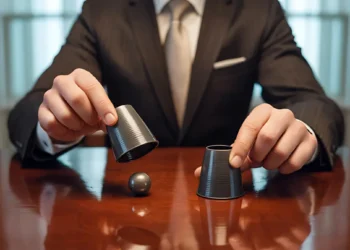 Hütchenspieler-Trick: Als Ersatz für die gescheiterte Plastiksteuer hat die Bundesregierung jetzt die Paketabgabe erfunden