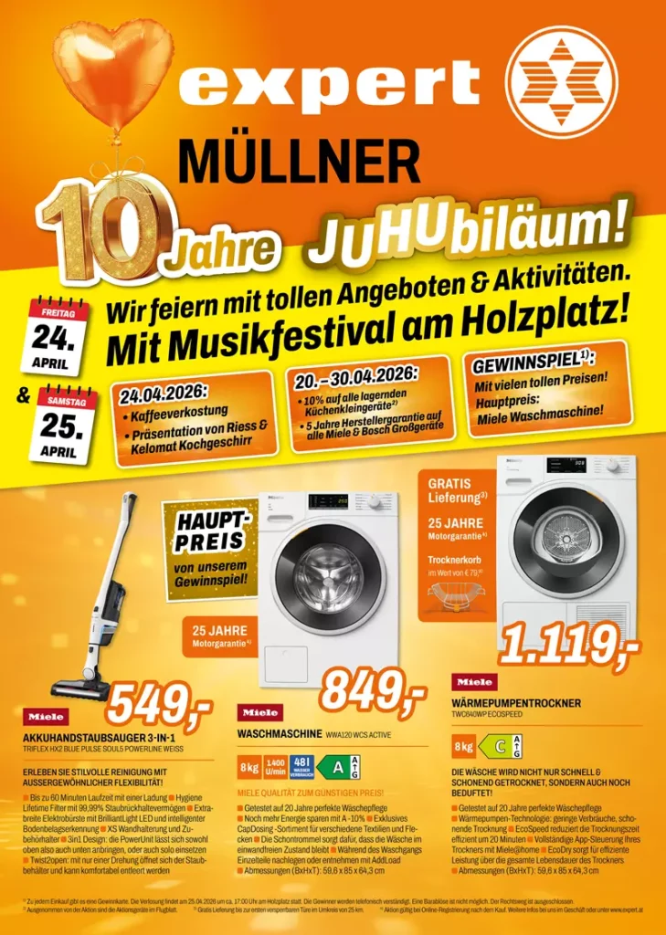 Jubiläum: 10 Jahre Expert Müllner, Langenlois