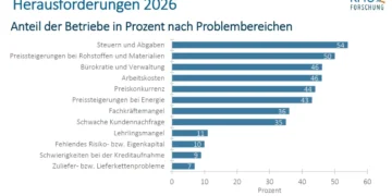 Die Herausforderungen fürs österreichische Gewerbe & Handwerk sind derzeit mannigfaltig. © KMU Forschung Austria