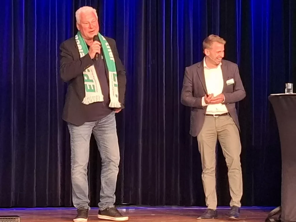 Toni Polster & ElectronicPartner-Chef Michael Hofer