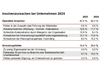 Jede zweite Firmenpleite durch zu hohe Kosten