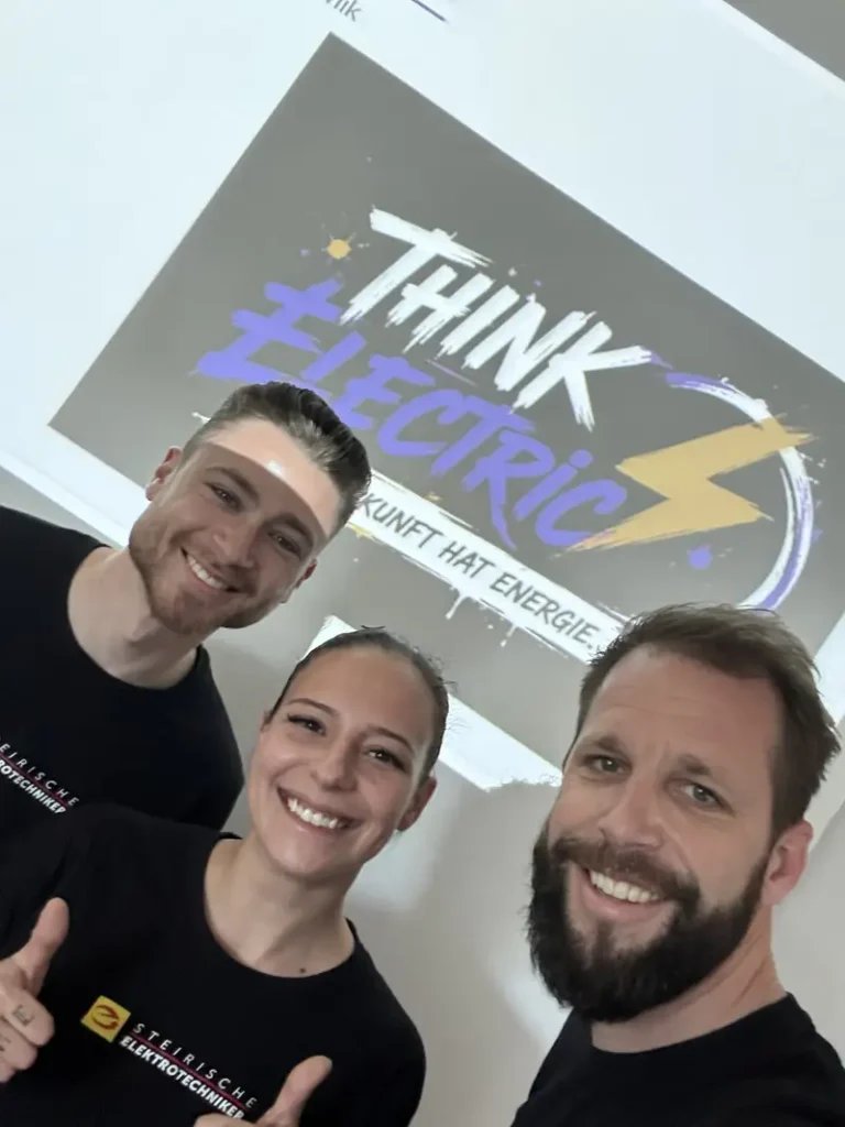 electrician_girl Magdalena Schnabl, Marc Lackner und der steirtische LIM Alexander Fürnschuß