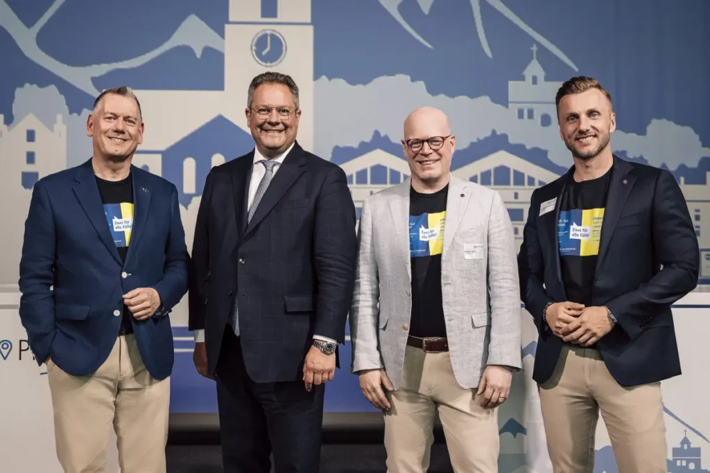 V.l.n.r.: Thilo Dröge, Patrick Döring, Maurice Jöhler und Konstantin Scheiermann.