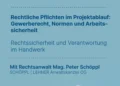 Seminar-Tipp: Rechtliche Pflichten im Projektablauf