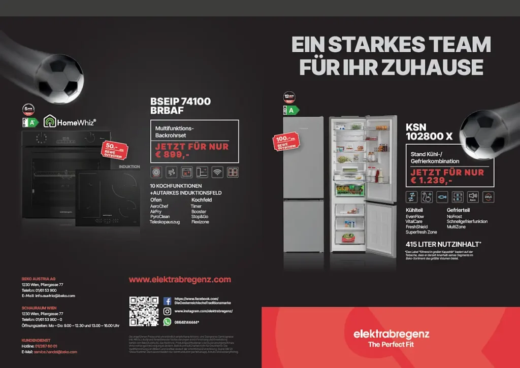 Ein starkes Team fürs Zuhause. © Beko Austria AG