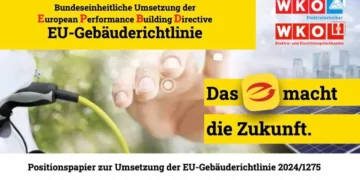 Elektriker Österreich: Positionspapier zur Umsetzung der EU-Gebäuderichtlinie 2024/1275
