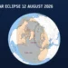 Bereich der partiellen Sonnenfinsternis über Europa. © ESA / www.timeanddate.com