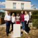 PV-Förderreform 2027: Bundesminister Wolfgang Hattmannsdorfer, Katharina Liebert - GF Liebert Elektrotechnik, Lehrling Vanessa, Stefan und Isabella Schmiedel