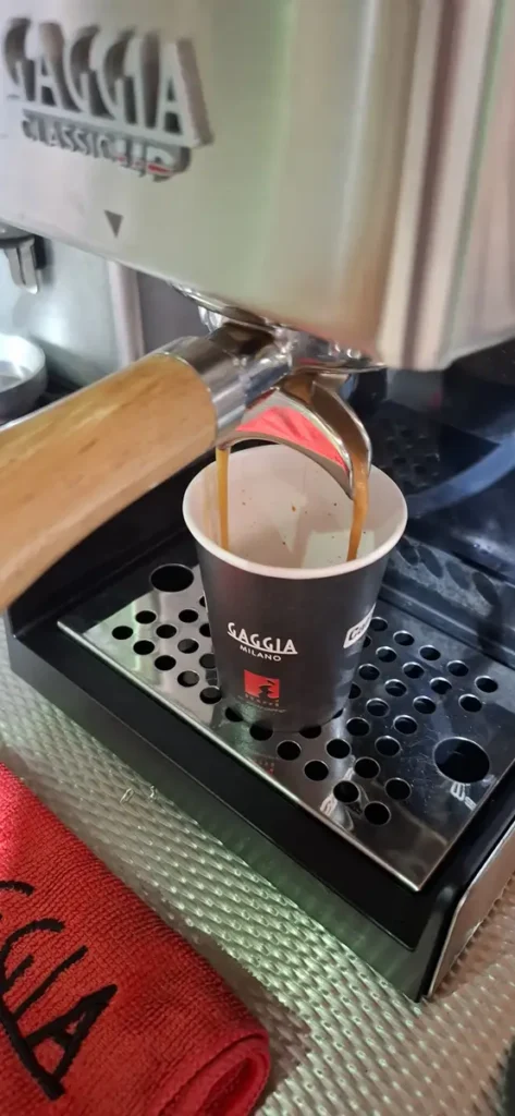 Gaggia Siebträger Kaffeezubereitung