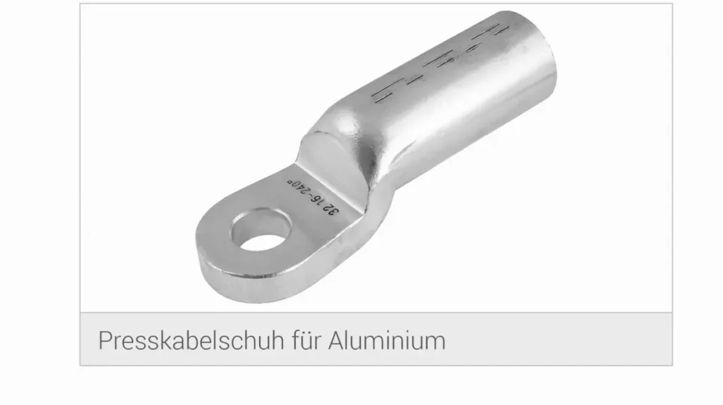 Presskabelschuh für Aluminium