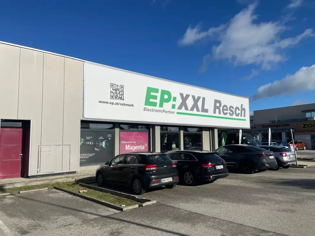 EP:XXL Resch. (Wieder-)Eröffnung 2026 Parkplatz