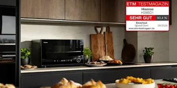 Der neue Hisense Speed Oven überzeugt im ETM Test mit „sehr gut“