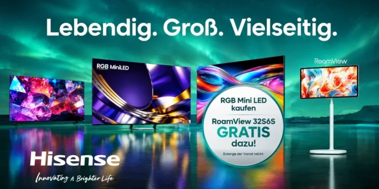 Hisense startet TV-Aktion mit RGB Mini LED