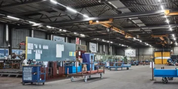 Lichtbandsystem Opple Trunking G2 erleuchtet die Hallen schnell und flexibel